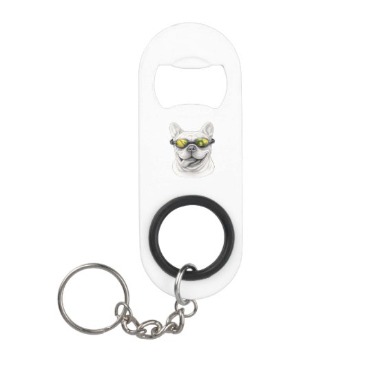 Porte-clé Décapsuleur French Bulldog Bottle Opener Keychain (Devant)