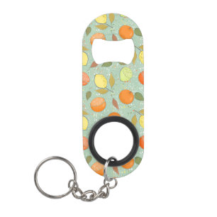 Porte-clé Décapsuleur Fruit motif aux citrons, oranges