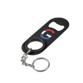 Porte-clé Décapsuleur G Monogramme superposé sur le drapeau NLD sur le b (angle arrière)