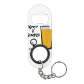 Porte-clé Décapsuleur Garder Il Simples Funny Golf Bière (Dos)