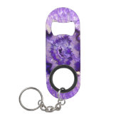 Porte-clé Décapsuleur Géode d'âge violet de plumes (Devant)