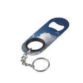 Porte-clé Décapsuleur Grand nuage courbe (angle arrière)