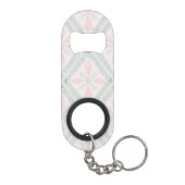 Porte-clé Décapsuleur Green and pink pastel diamond pattern (Dos)