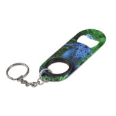 Porte-clé Décapsuleur Grenouille bleue de flèche de poison (Devant Angle)