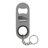 Porte-clé Décapsuleur Grunge Drapeau Correction Gris Bouteille Ouverture (Dos)