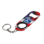 Porte-clé Décapsuleur Handicap Handicap Vétérinaire États-Unis (Devant Angle)