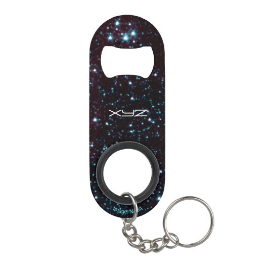 Porte-clé Décapsuleur Helix nebula initiales personnalisées astronomie (Dos)