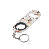 Porte-clé Décapsuleur Hibou drôle de texture (angle arrière)