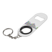 Porte-clé Décapsuleur Horizon de ville de Pittsburgh (Devant Angle)