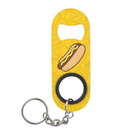 Porte-clé Décapsuleur Hotdog Porte - clé Bottle Opener (Devant)
