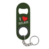 Porte-clé Décapsuleur I Heart Ireland en poids bocnt (Dos)