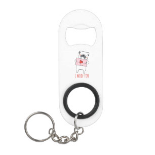 Porte-clé Décapsuleur "I Love You Key Ring & Bottle Opener