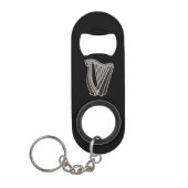 Porte-clé Décapsuleur Icône de harpe (Devant)