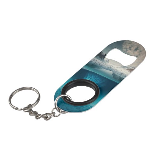 Porte-clé Décapsuleur Icy Mountain View (Devant Angle)