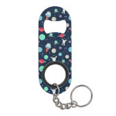 Porte-clé Décapsuleur illustration de motif spatial (Dos)