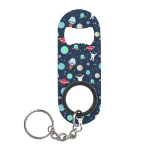 Porte-clé Décapsuleur Illustration du Motif spatial