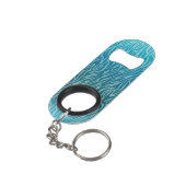 Porte-clé Décapsuleur Impression Aqua Ombre Zebra (angle arrière)