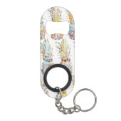 Porte-clé Décapsuleur Impression d'ananas (Dos)