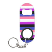 Porte-clé Décapsuleur Indicateur Genderfluide (Devant)