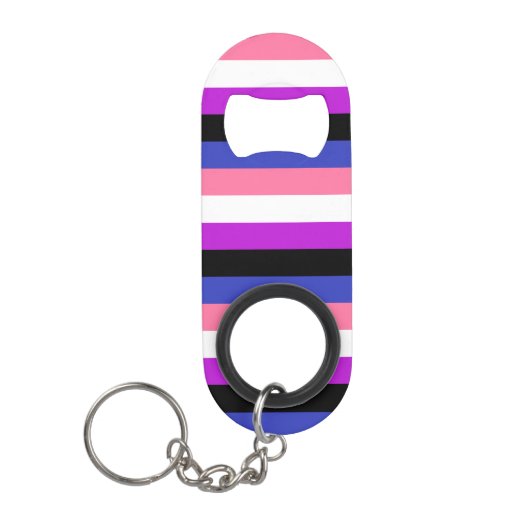 Porte-clé Décapsuleur Indicateur Genderfluide (Devant)