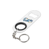 Porte-clé Décapsuleur Infinité de papillons monarques (angle arrière)
