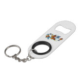 Porte-clé Décapsuleur Infinité de papillons monarques (Devant Angle)