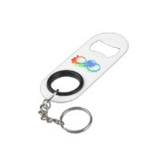 Porte-clé Décapsuleur Infinity avec Rainbow Jellyfish (angle arrière)