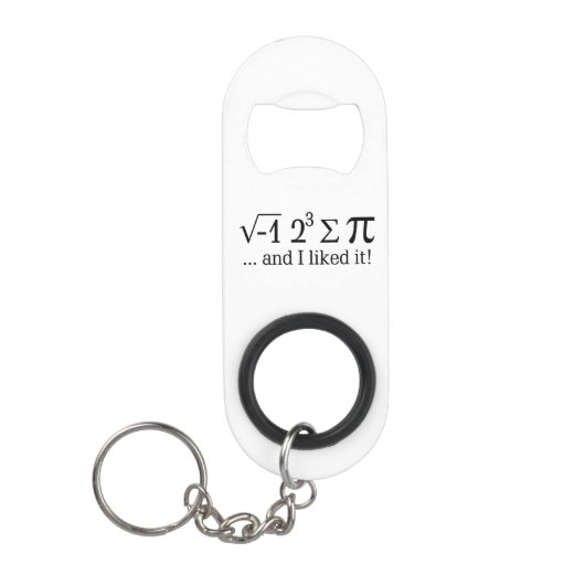 Porte-clé Décapsuleur J'ai mangé un certain tarte et je l'ai aimé (Devant)