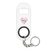 Porte-clé Décapsuleur J'aime Zoey (Dos)
