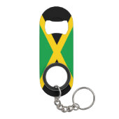 Porte-clé Décapsuleur Jamaïque Drapeau vert Jaune Noir Patriotique  (Dos)