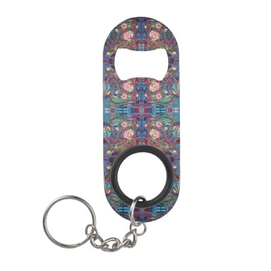 Porte-clé Décapsuleur Jardin rose (Devant)