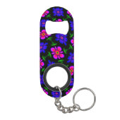 Porte-clé Décapsuleur Joli Motif de fleurs roses (Dos)