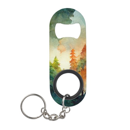 Porte-clé Décapsuleur La forêt (nature) (Devant)