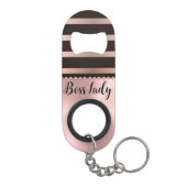 Porte-clé Décapsuleur Lady Boss Rose Épais (Dos)