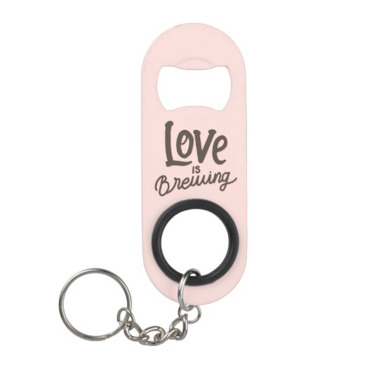 Porte-clé Décapsuleur l'amour brasse de la bière (Devant)