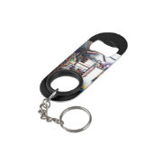 Porte-clé Décapsuleur L'amour n'est pas un mur, c'est un pont (angle arrière)