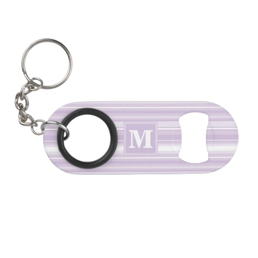 Porte-clé Décapsuleur Landes violettes de chardon monogramme (Devant (Horizontal))