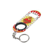 Porte-clé Décapsuleur Le Coeur le plus sacré de Jésus (angle arrière)