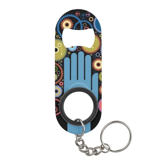 Porte-clé Décapsuleur Le concept du mouvement (Dos)