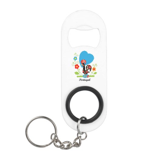Porte-clé Décapsuleur Le coq portugais (Devant)