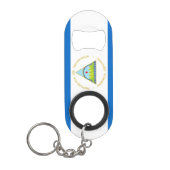 Porte-clé Décapsuleur Le drapeau du Nicaragua - Amérique latine (Devant)