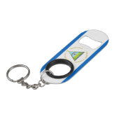 Porte-clé Décapsuleur Le drapeau du Nicaragua - Amérique latine (Devant Angle)