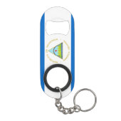 Porte-clé Décapsuleur Le drapeau du Nicaragua - Amérique latine (Dos)