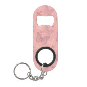 Porte-clé Décapsuleur Le rose de papillon (Devant)