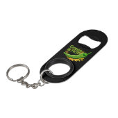 Porte-clé Décapsuleur Le vert est CHAUD (Devant Angle)