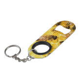 Porte-clé Décapsuleur Les abeilles sur Honeycomb (Devant Angle)