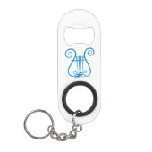 Porte-clé Décapsuleur Lyre Bleue (Devant)