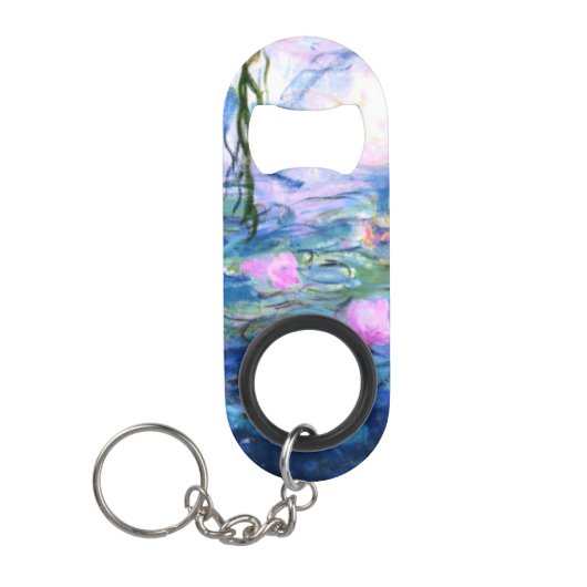 Porte-clé Décapsuleur Lys d'eau rose Monet (Devant)