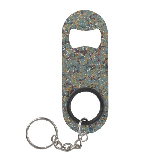 Porte-clé Décapsuleur Marbled Abstract Painting (Devant)