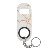 Porte-clé Décapsuleur Marbre or élégant (Dos)